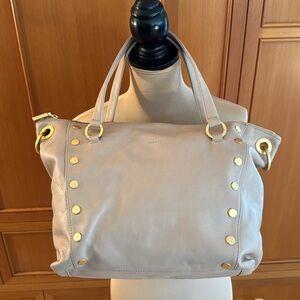 NWOT Hammitt Daniel Large Satchel Crossbody Bag Brushed Gold Rivets & Hardware
